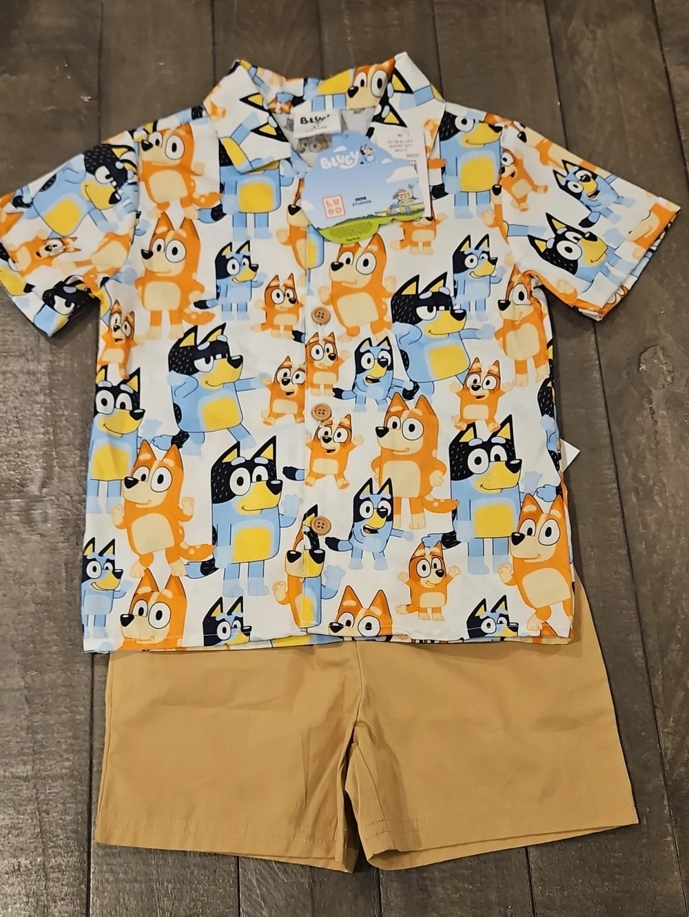 Bluey 2 PC Short Set NWT Size 4T